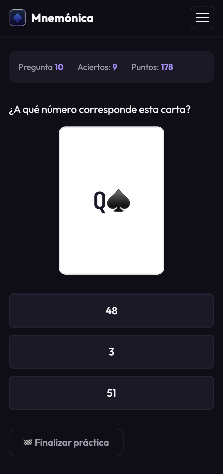 Entrenador de Mnemónica