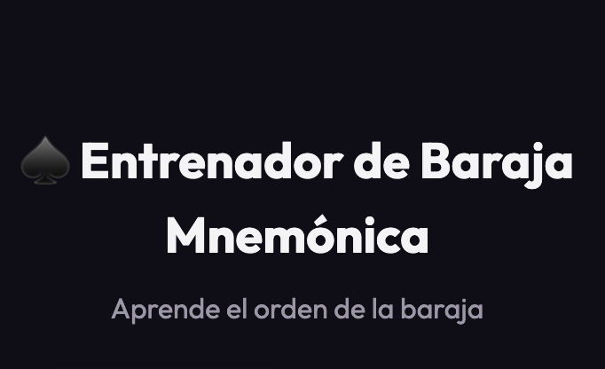 Entrenador de Mnemónica